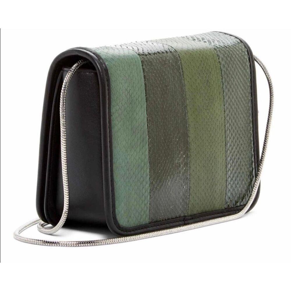 ✨All Saints Genuine snakeskin Olive shoulder bag✨ - Picture 4 of 10